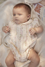 Bebe Organic Irene Romper in Floral Stripe