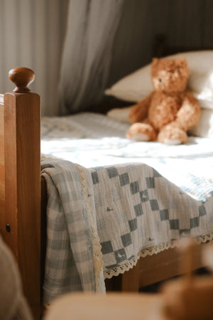 Ellie + Layne Big Kid Blanket - Grandma's Goose Quilt