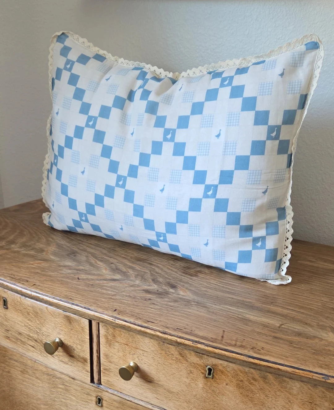 Ellie + Layne Pillowcase Sham - Grandma's Goose Quilt
