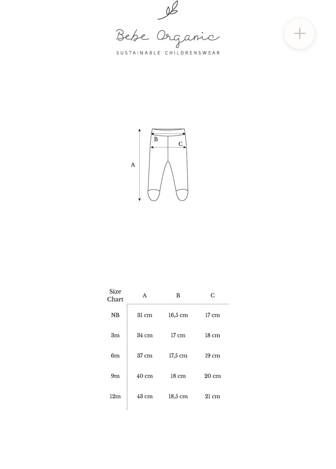 Bebe Organic Bebe Footed Legging SS26