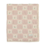 Bebe Organic Flower Mauve Patchwork Baby Blanket