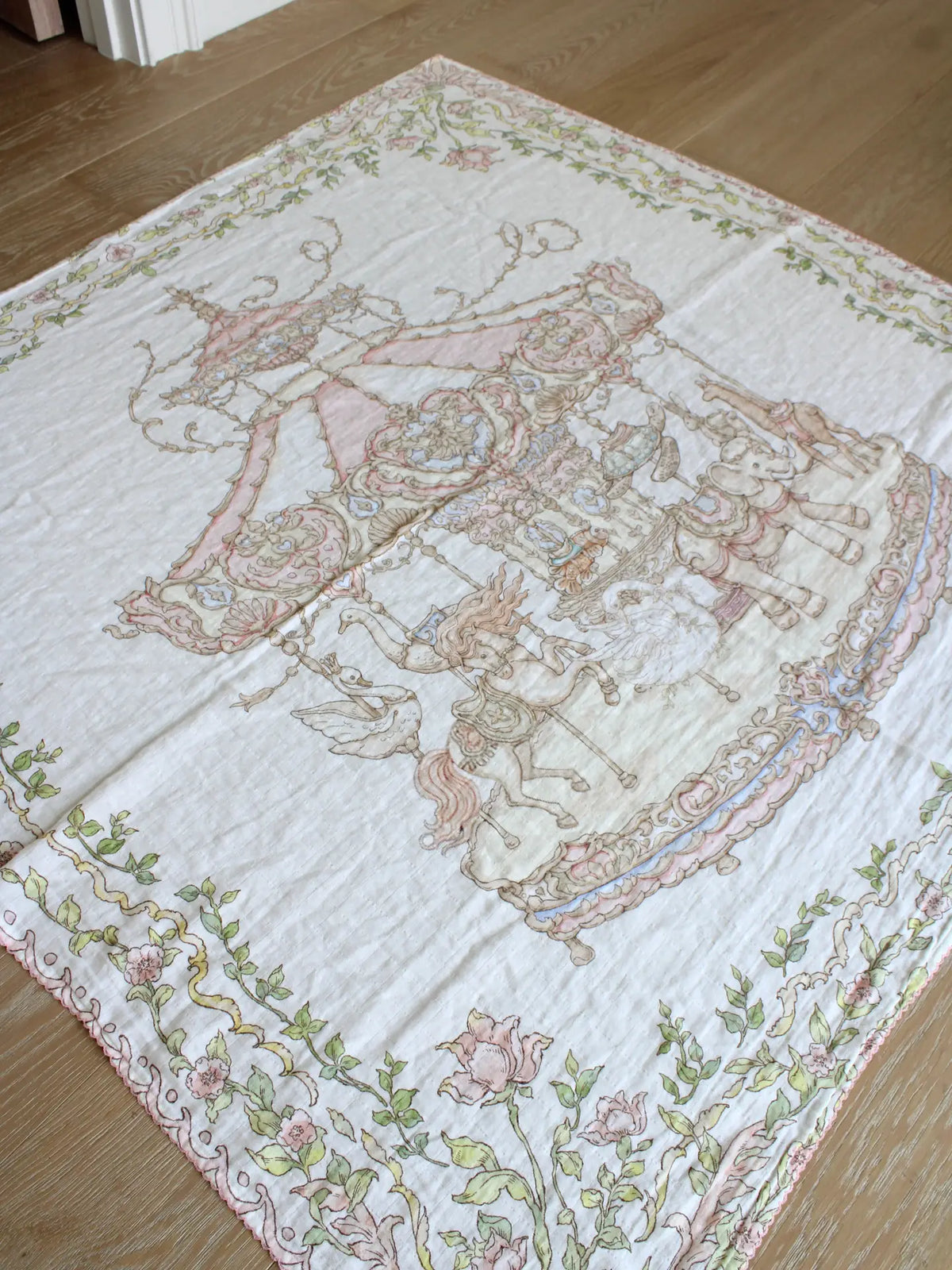Little Threads Enchanted Carousel Muslin Blanket