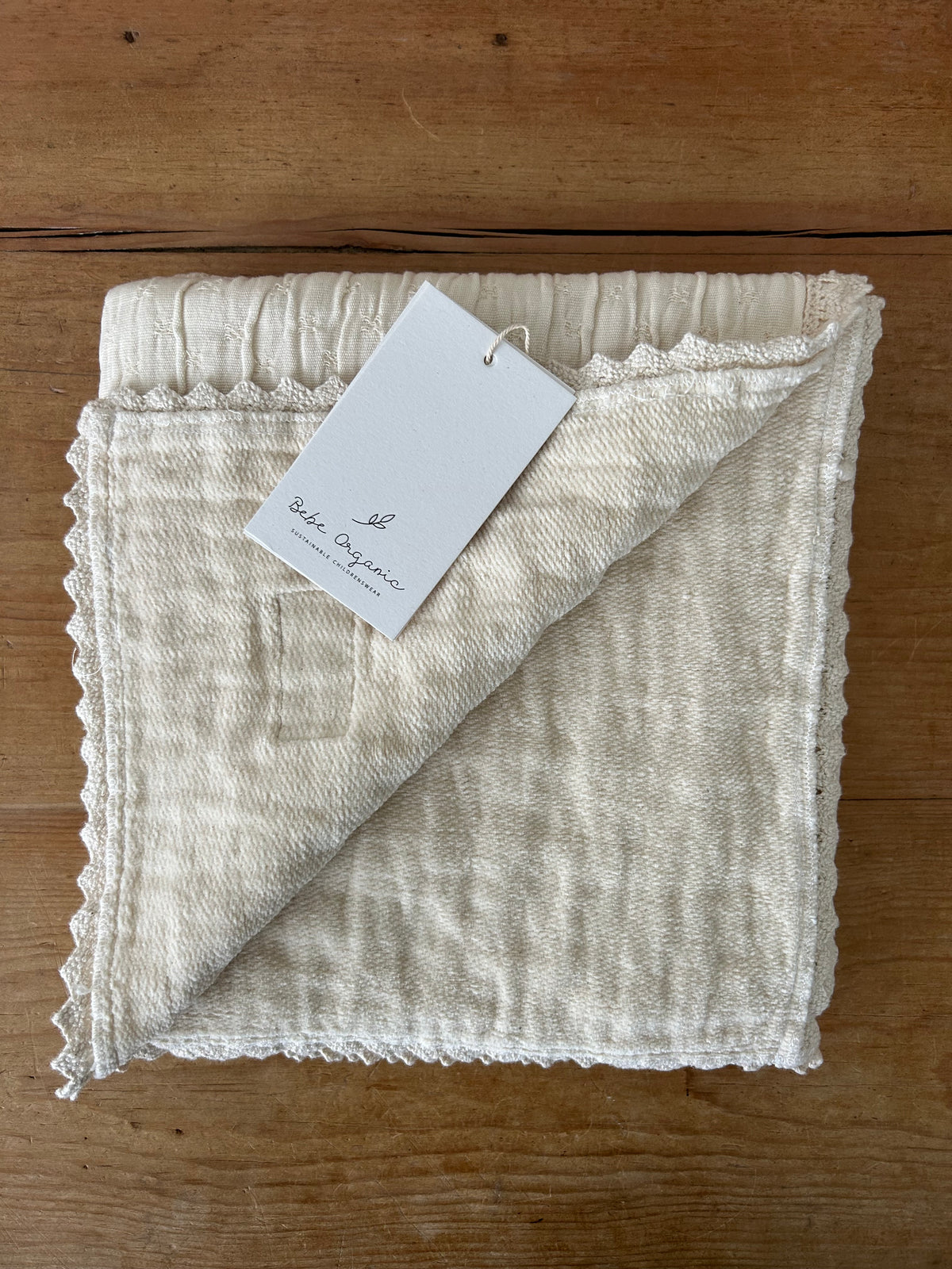 Bebe Organic Lumi Chenille Natural Baby Blanket