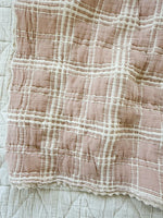 New Grain French Plaid Twin Quilt - Petal