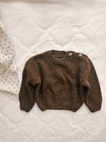 Poudre Organic Tea Wool Sweater in Speckled Chocolate