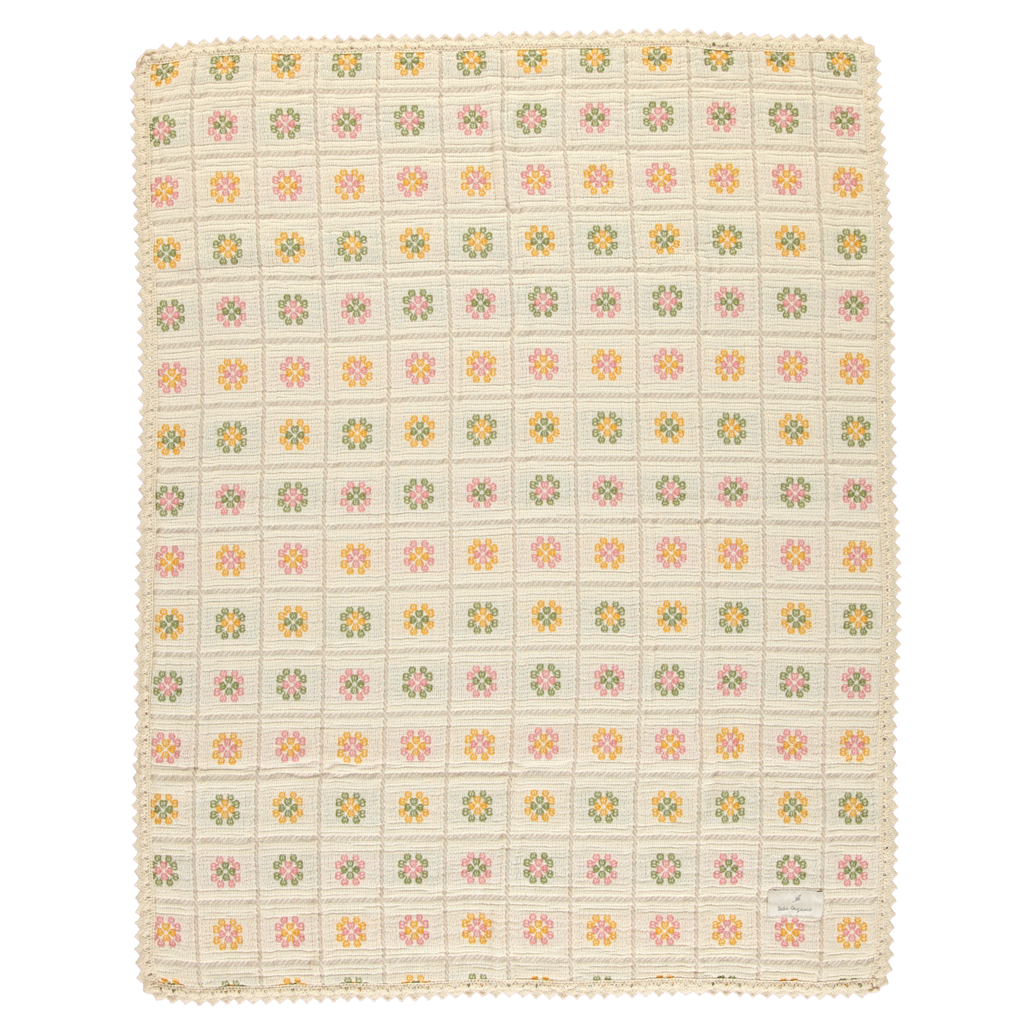 Bebe Organic Lucky Flower Baby Blanket