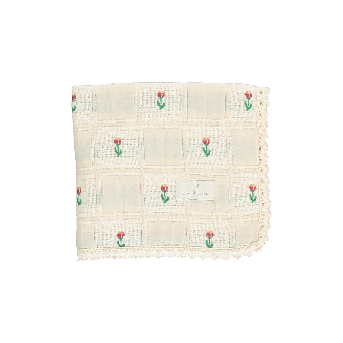 Bebe Organic Sand Bella Baby Blanket