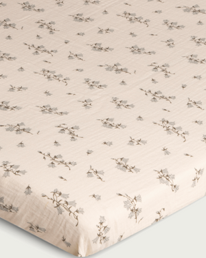 Garbo & Friends Bluebell Muslin Single Fitted Sheet