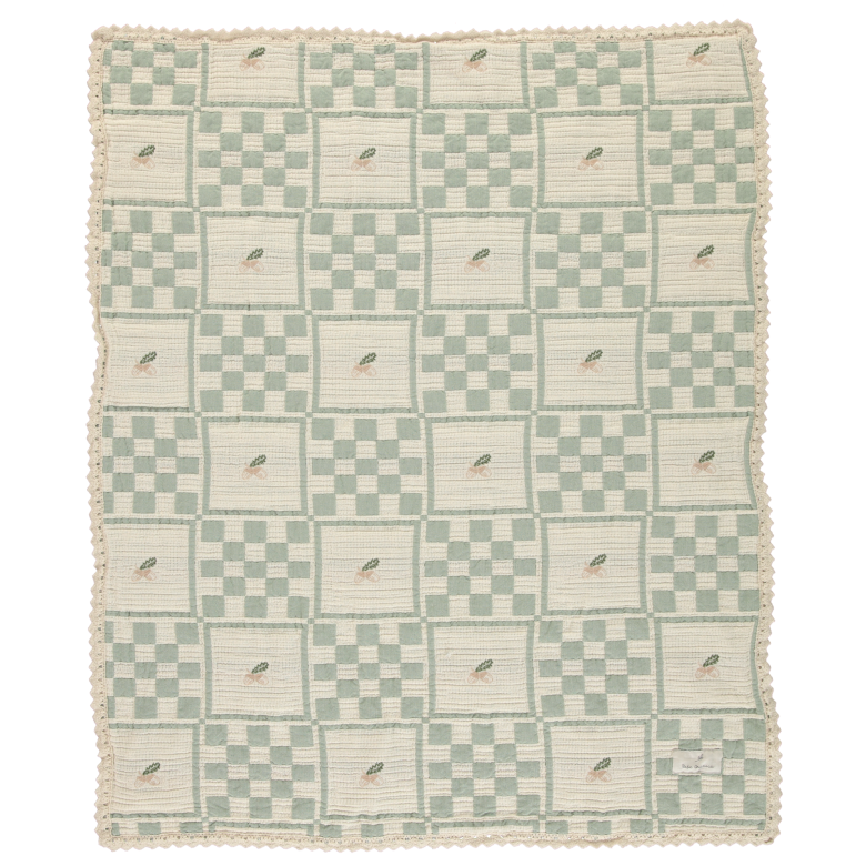 Bebe Organic Acorn Patchwork Twin Blanket