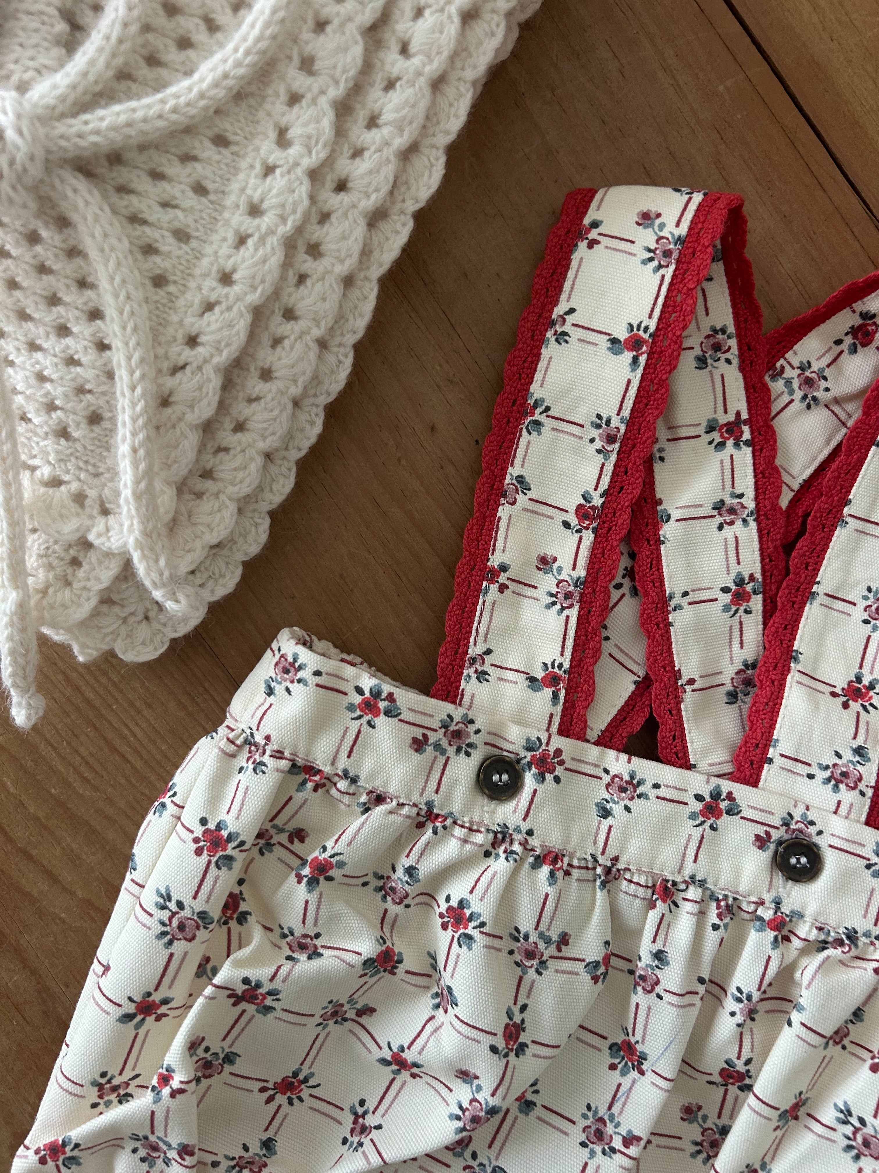 Bebe Organic Lissy Overall - Geometric Roses