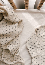 Poudre Organic Swaddle in Blue Serf