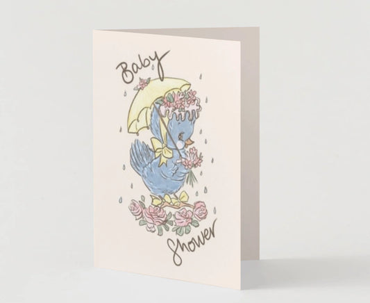 The Name Nest Baby Shower Duckling Heirloom Card