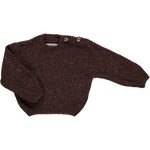 Poudre Organic Tea Wool Sweater in Speckled Chocolate