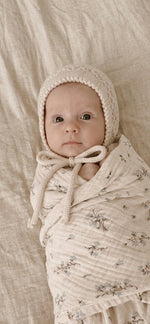 Garbo & Friends Bluebell Muslin Swaddle Blanket