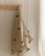 Solange Pilote Vintage Airplane 6 Layer Gauze Blanket