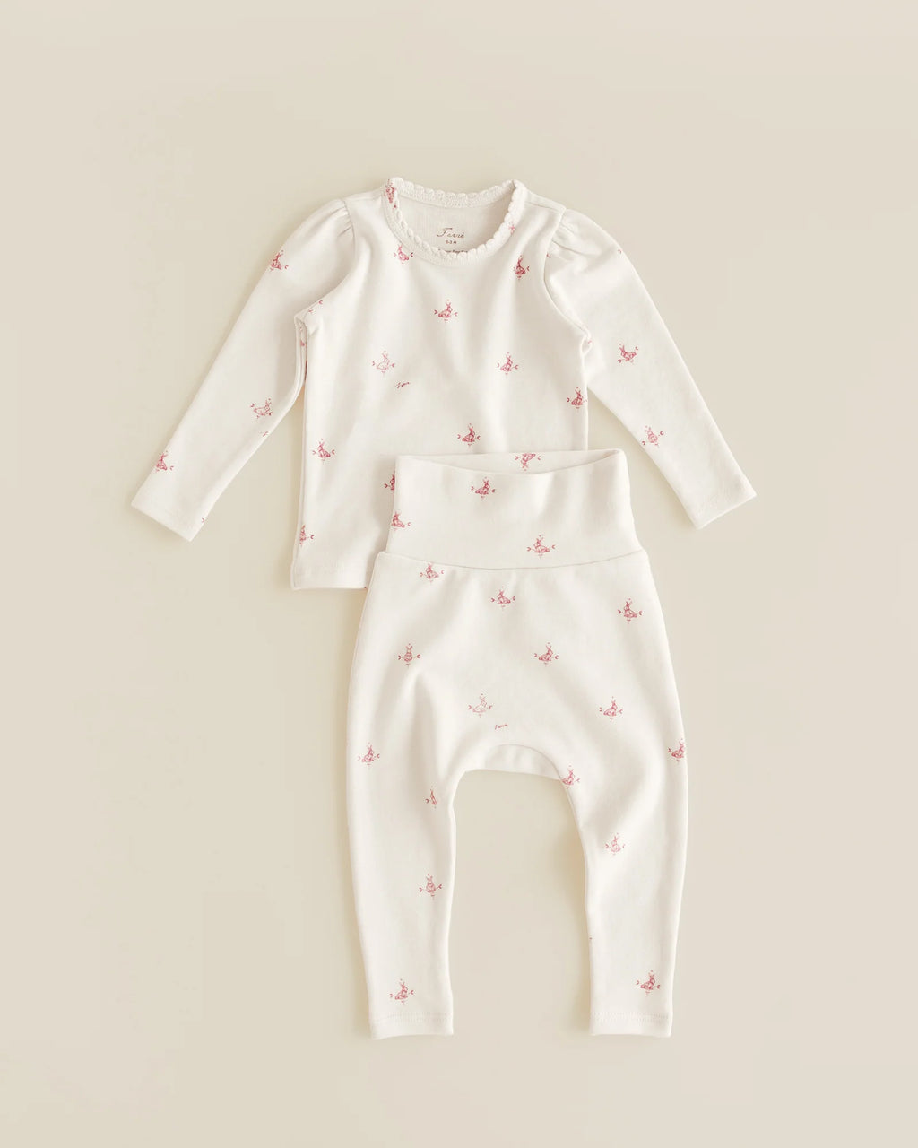 ferne baby Scalloped Set - Folk Bunny