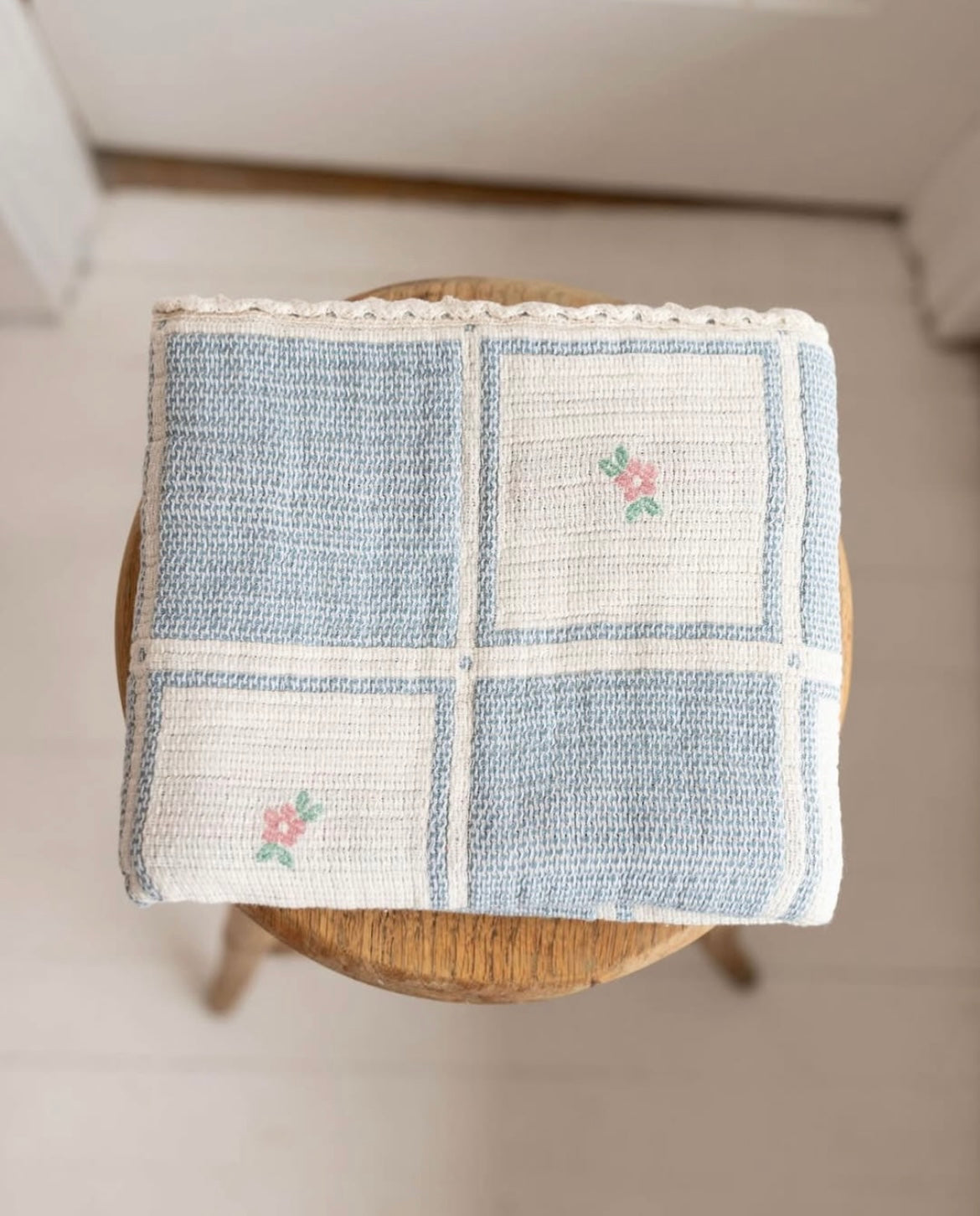 New Grain Patchwork Blanket - Spring Bloom