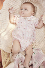 Bebe Organic Tulip Checks Bella Romper