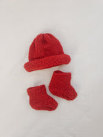 Blue Daisy Wares Baby Beanie and Booties Set