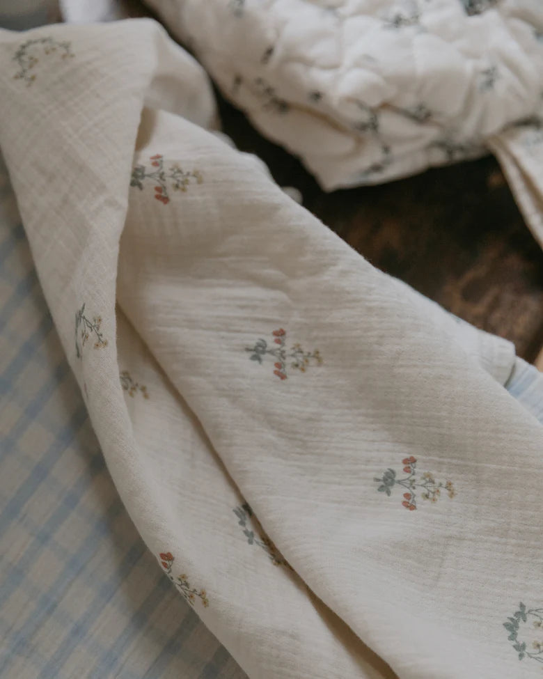 Garbo & Friends La Fraise Muslin Swaddle Blanket