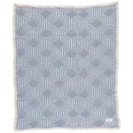 Bebe Organic Blue Plaid Patchwork Baby Blanket