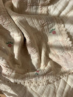 Bebe Organic Cleo Vintage Wallpaper Floral Baby Blanket