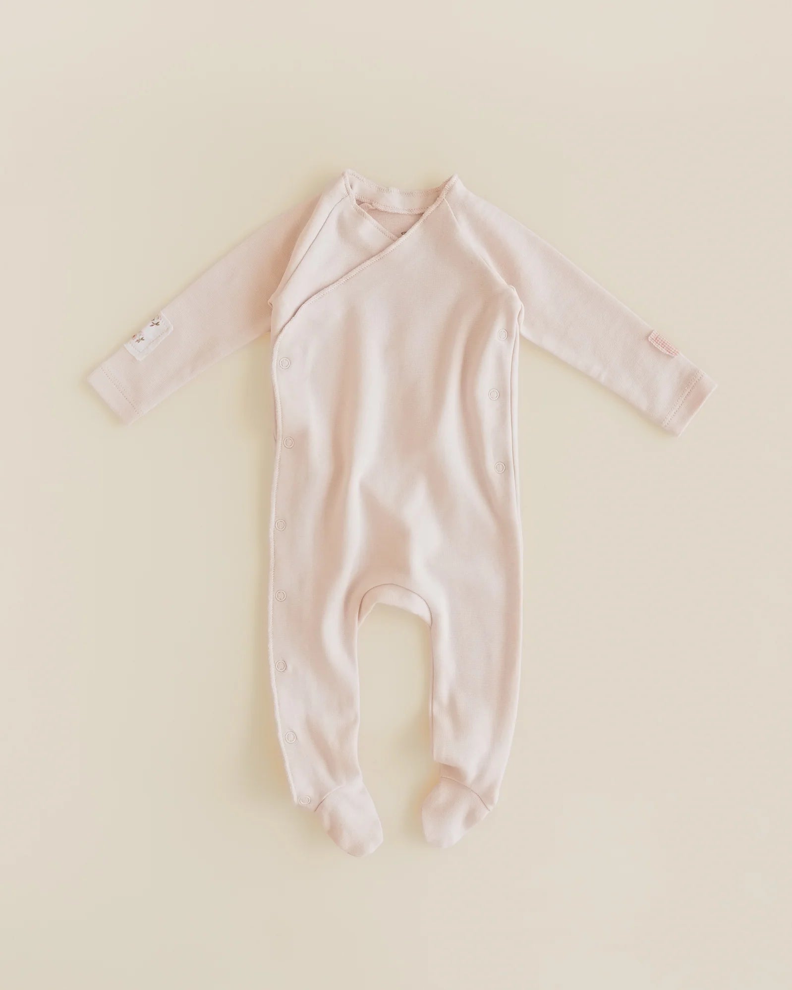 ferne baby Ballet Footie - Poppy & Gingham Patch