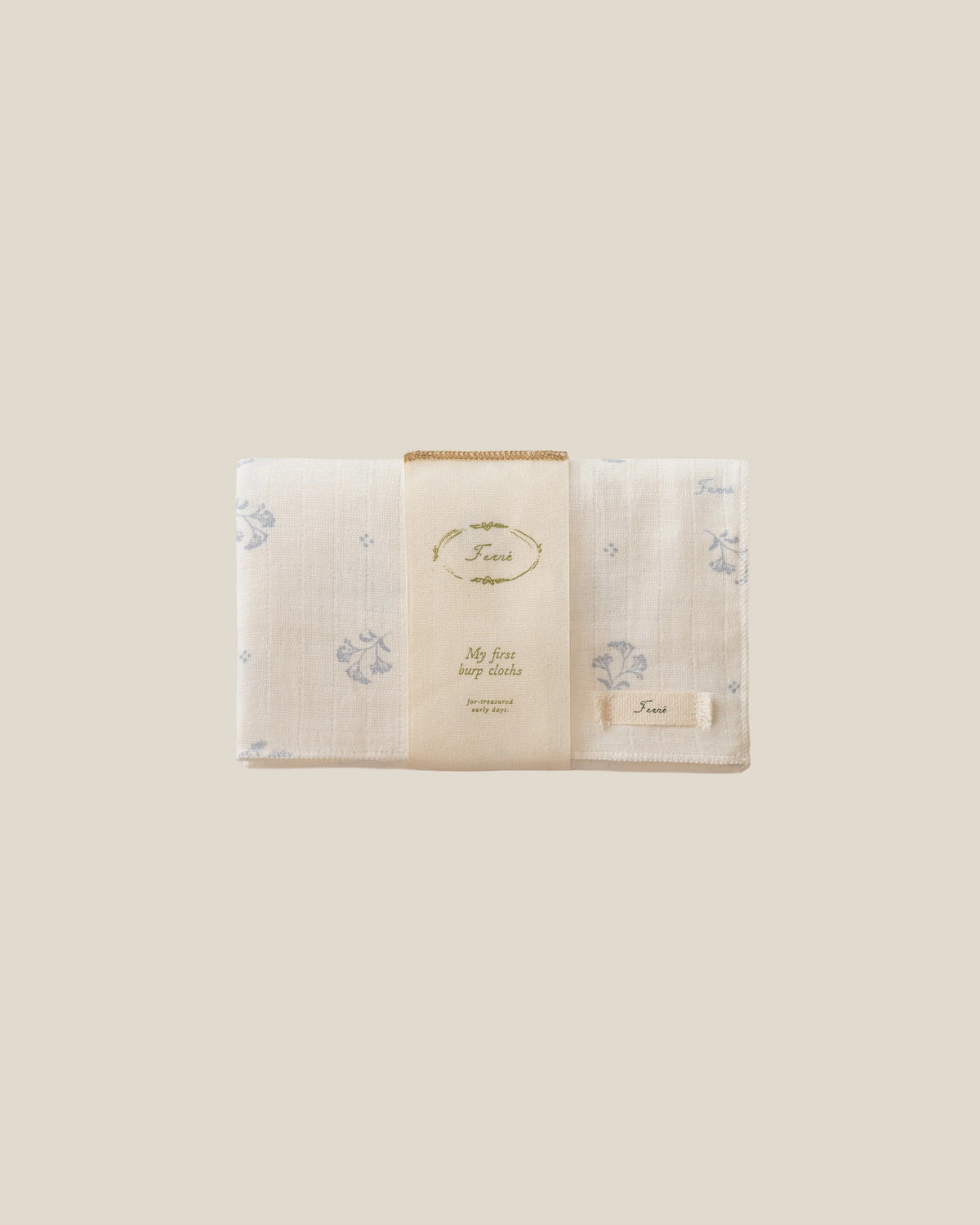 ferne baby Burp Cloth - Bluet (set of two)