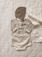 Organic Striped Cardigan