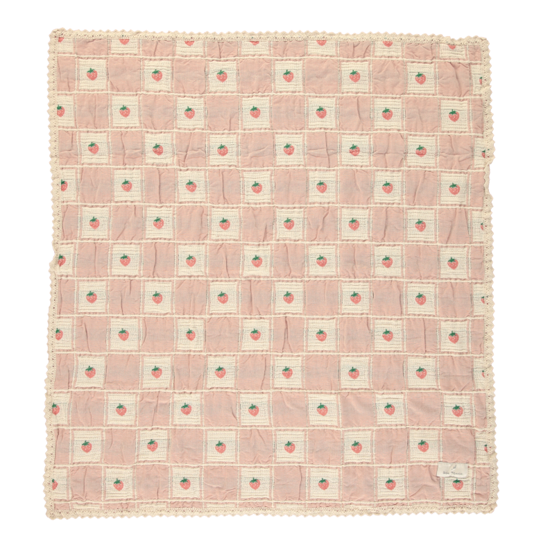 Bebe Organic Summer Strawberry Baby Blanket