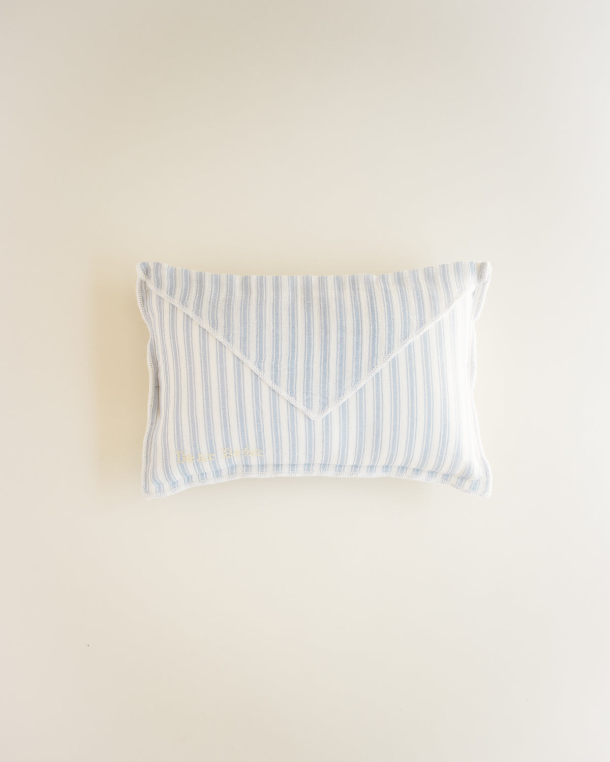 ferne baby Envelope Pillow - Blue Ticking