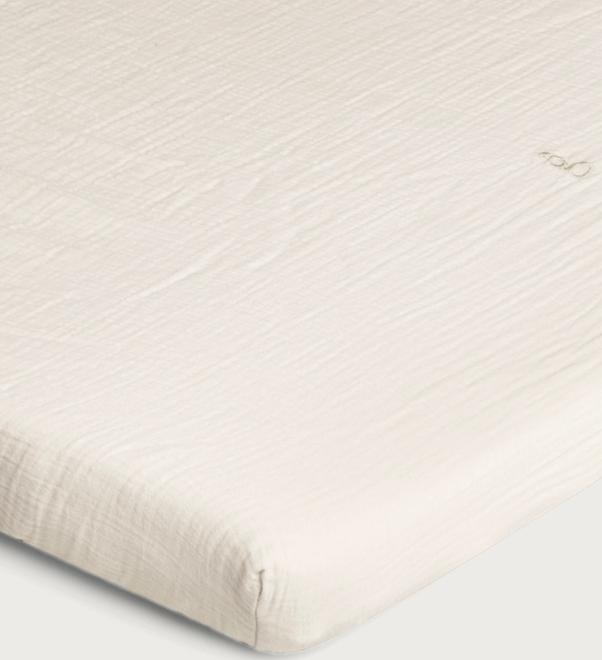 Garbo & Friends Eggshell Muslin Double Fitted Sheet