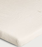 Garbo & Friends Eggshell Muslin Double Fitted Sheet