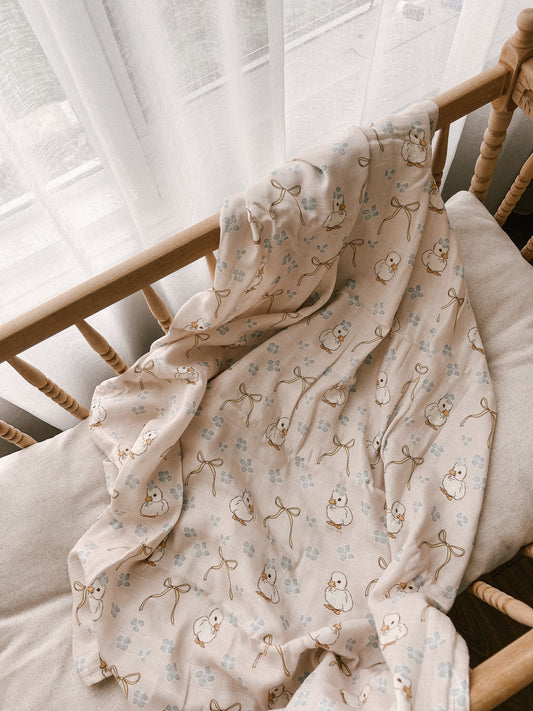 The Name Nest Daisy Duckling Baby Swaddle