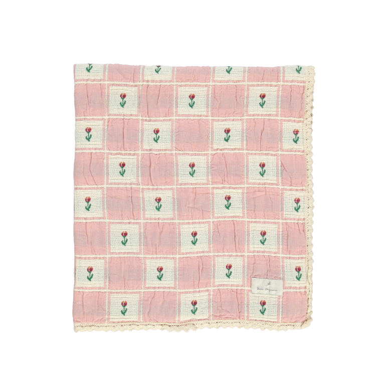 Bebe Organic Tulip Patchwork Baby Blanket