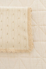 New Grain Knit Pointelle Blanket
