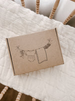 Baby Gift Hamper - Bebe Organic Mauve Rocking Horse