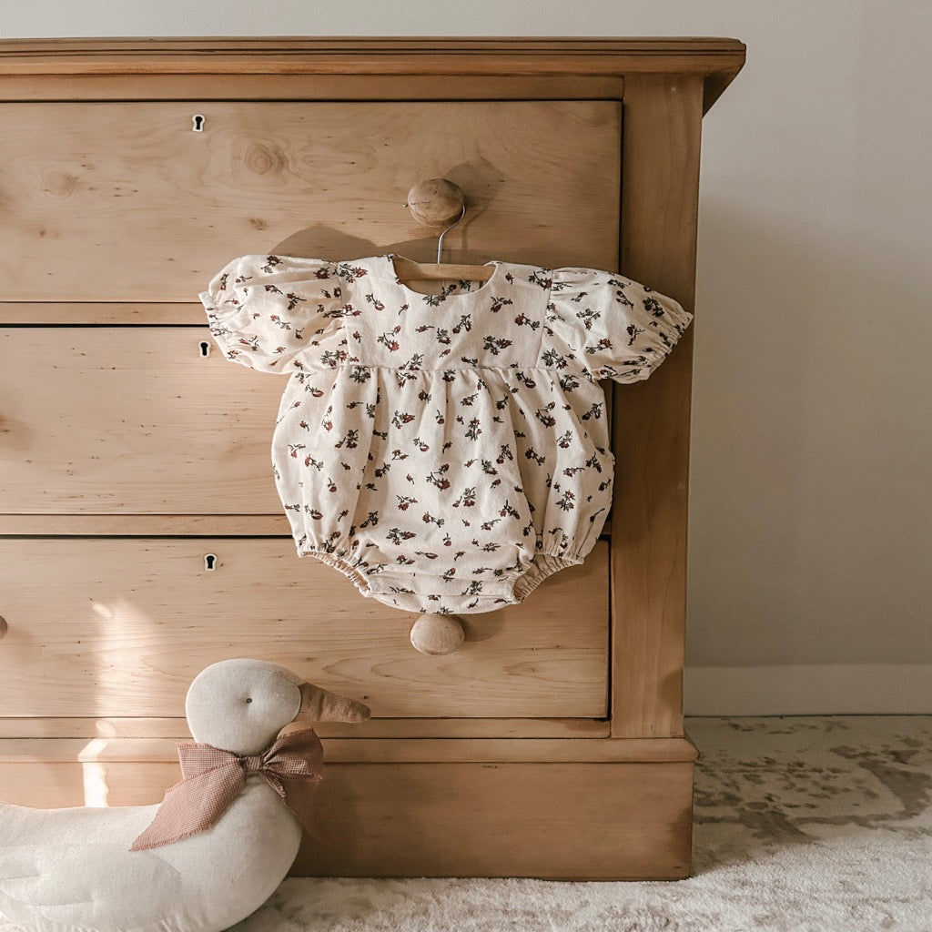 Christmas Floral Peggy Romper PRE ORDER