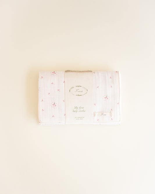 ferne baby Burp Cloth - Pink Calico (set of two)
