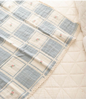 New Grain Patchwork Blanket - Spring Bloom