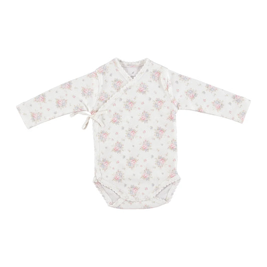 Bebe Organic Amora Wrap Onesie - Blooms