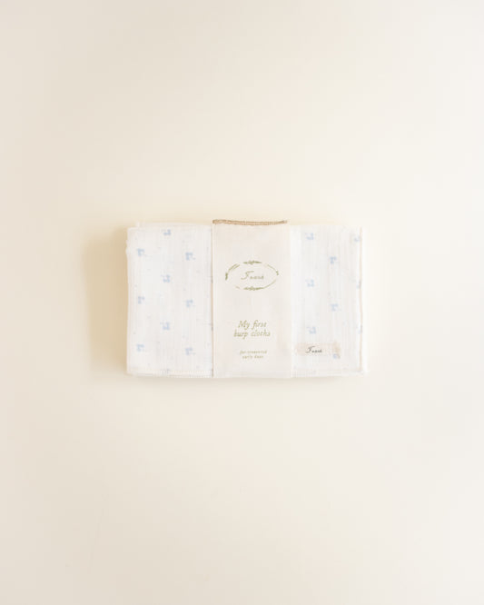 ferne baby Burp Cloth - Blue Calico (set of two)