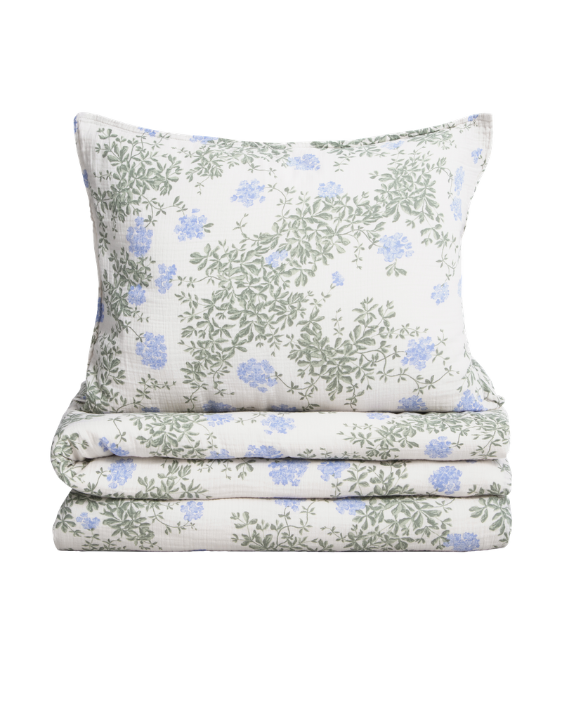Garbo & Friends Plumpago Muslin Single bed set