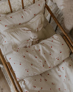 Garbo & Friends Poppy Seersucker Cot Bed Set