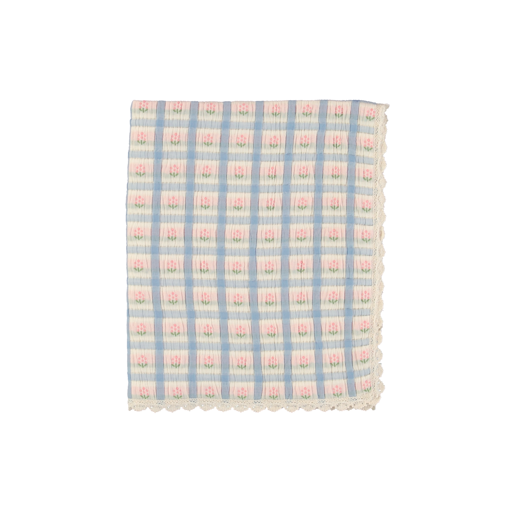 Bebe Organic Zora Padded Floral Baby Blanket