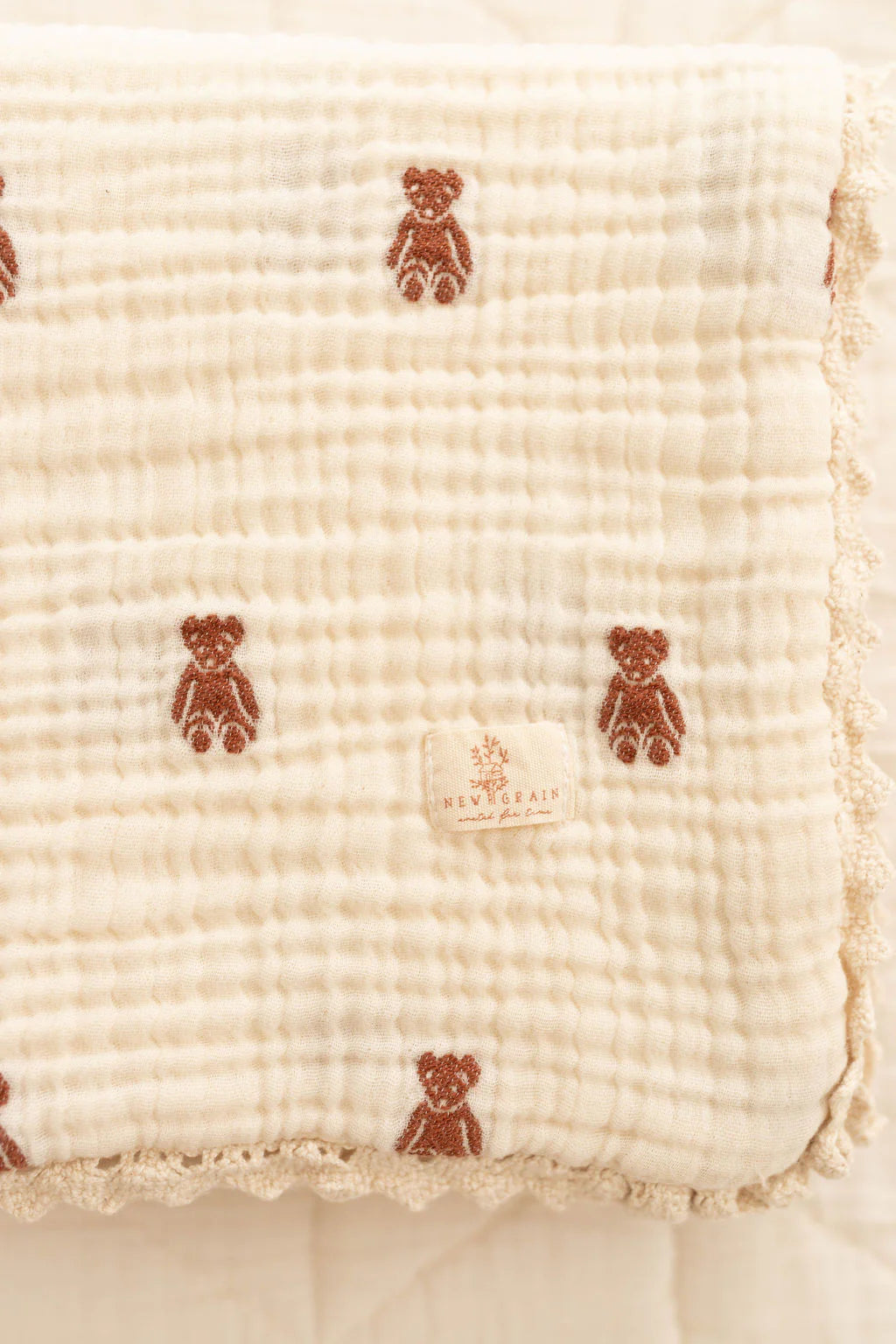 New Grain Layered Gauze Blanket - Teddy