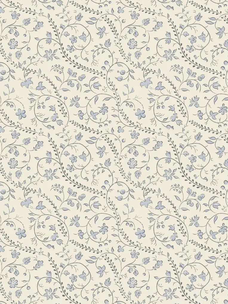 Little Threads Bluebell Heirloom Vine Muslin Blanket