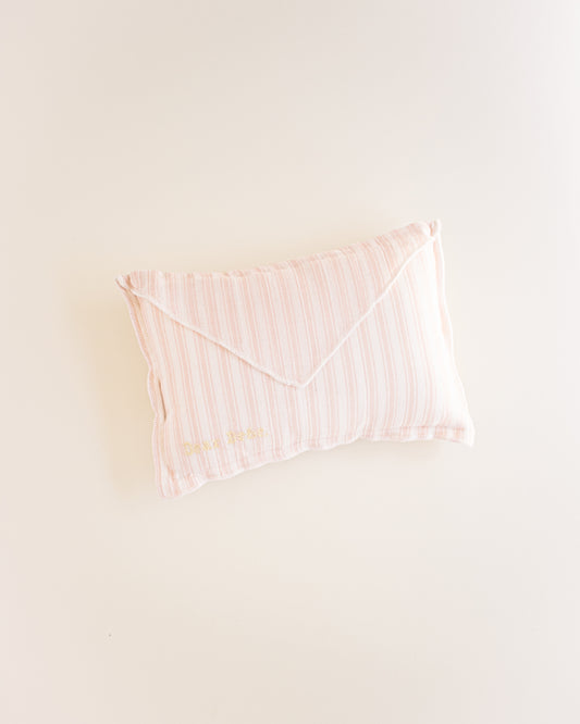 ferne baby Envelope Pillow - Pink Ticking