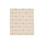 Bebe Organic Rocking Horse Shell Pink Baby Blanket