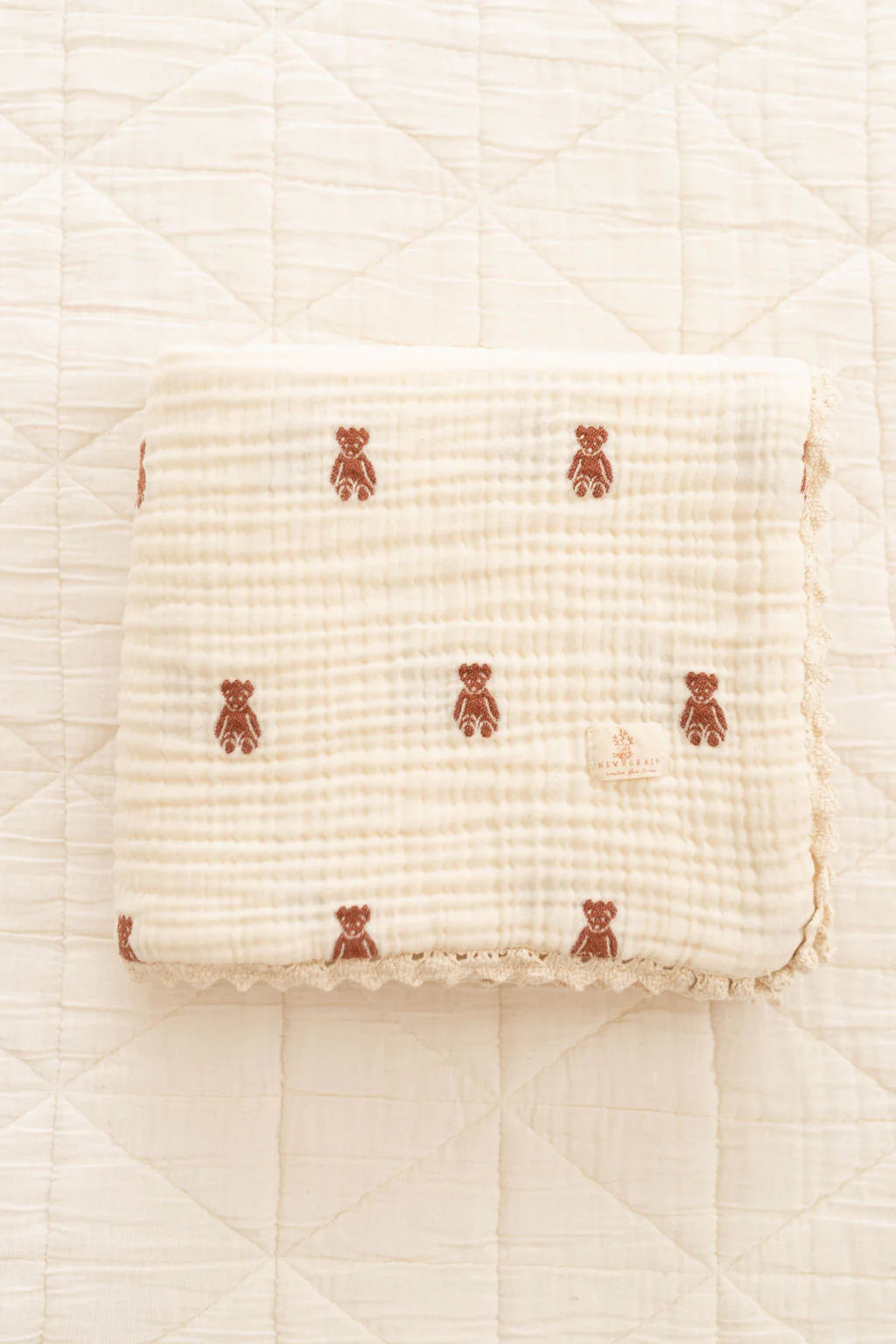 New Grain Layered Gauze Blanket - Teddy